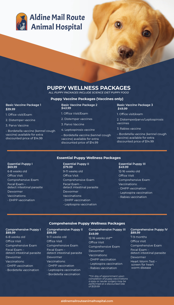 Puppy Wellness Packages in Houston, TX Aldine Mail Route